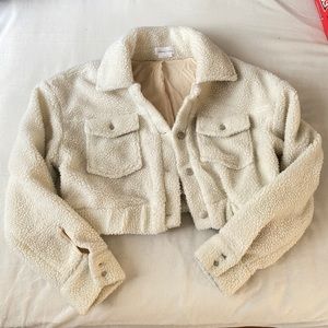 Lovers and Friends Faux Fur Cropped Jacket 🥂